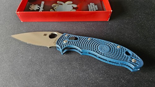 Spyderco manix dark blue - spyderco,