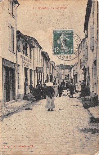 Cpa marans rue neuve - marans,