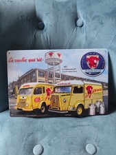 Plaque métal publicité bel