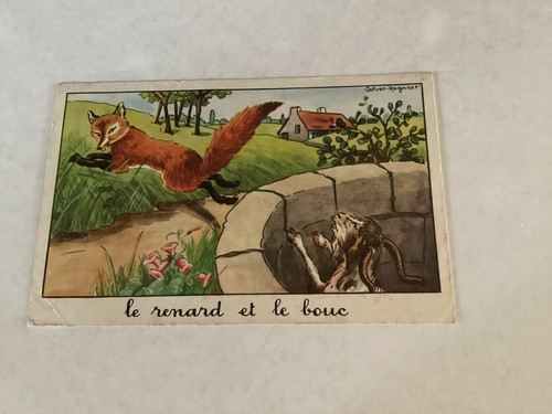Carte illustrée le renard - illustrée,
