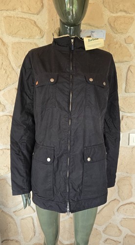 Blouson ciré bleu marine
