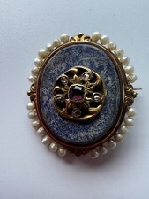 antique Broche Or 18 Carat 19 Eme Siecle Perles Fines Diamants…Bijou De Charme