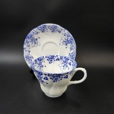 Royal Albert "Dainty Blue" Dainty Shape Tea Cup & Saucer Fine Bone China England