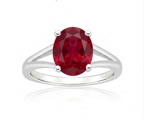 Bague solitaire ovale manik - bague,