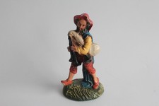 Vintage Composition Musician Playing Bagpipe Italy Figure (63968)