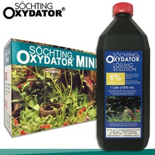 Söchting-set : Oxydator Mini- pour Aquariums Jusqu'À 60 L + 1 Solution 6%