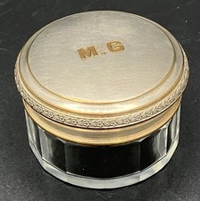 Pot à pommade ancien en verre