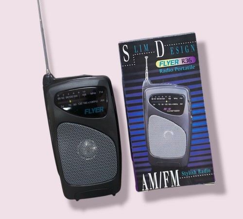 Radio portable design mince