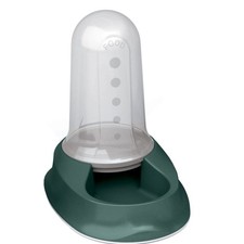 Distributeur mixte 2 litres eau ou croquettes vert antidérapant pour chien