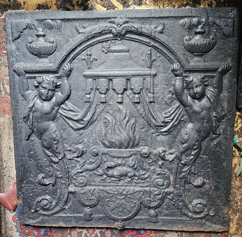 Plaque cheminée 80 - plaque, x