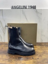 Pomme D’or Boot Boot Black Leather Vibram Luxury Handmade Women 41