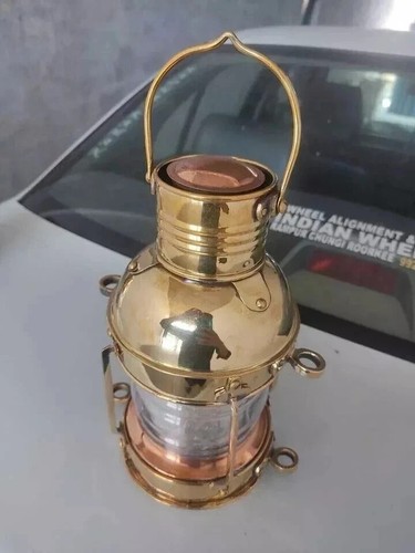 Lampe lanterne nautique - , laiton