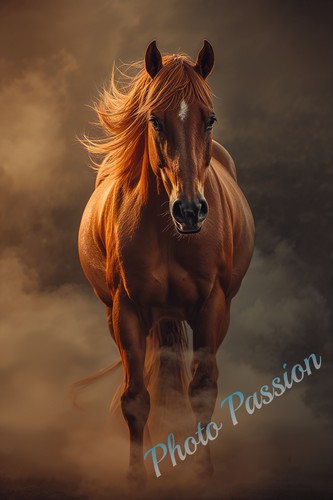 Photo cheval élégant - a4,