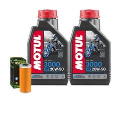 Set Entretien Huile Motul 3000 20W50 + Filtre Pour Ural