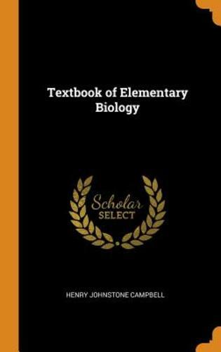 Textbook elementary biology - textbook, of