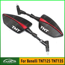 For Benelli TNT125 TNT135 Motorcycle Accessories Rearview Rear Mirrors Aluminium