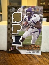 2010 SPx Winning Materials Patch /125 Chris Johnson #WMP-JN Patch ECU CJ2K