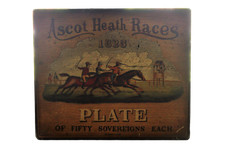 Plaque bois publicitaire