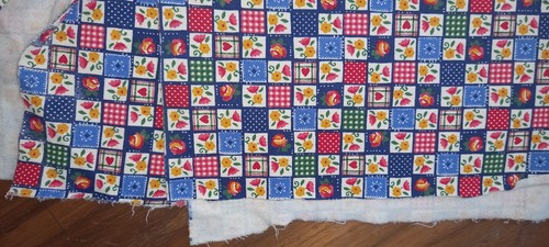 Chute tissu molletonné - chute, à