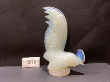 Lalique Coq Nain Frosted Opaque Crystal Rooster Bird ? 8" Tall Figurine