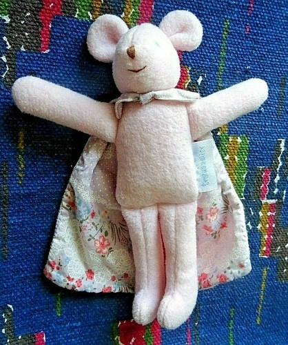 Doudou souris rose cape - doudou,