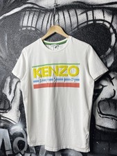 Kenzo Paris White Embroidered Logo T-Shirt Women’s Size L