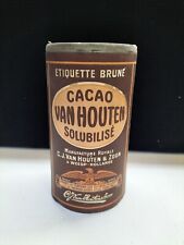 Old advertising box "Cocoa VAN HOUTEN" vintage several available