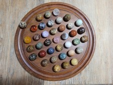 Très Grand Jeu Solitaire Pierre Semi-précieuses 