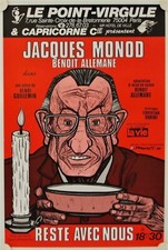 Poster Theatre Le Point Virgule REST WITH US 1985 Jacques Monod