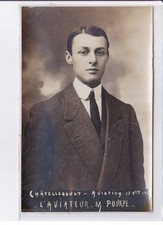 CHATELLERAULT: aviation aviator M. Pourpe 1911 - very good condition