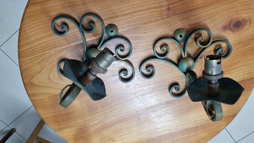 Paire appliques lampe art - d'appliques,
