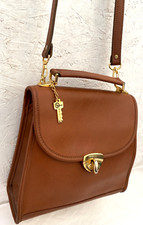 * Jack Georges* sac à main en cuir vintage made in U.S.A bag à saisir