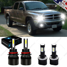 4pcs For Dodge Dakota Durango 1998-2000 LED Headlights Fog Light Bulbs Kit 6000K