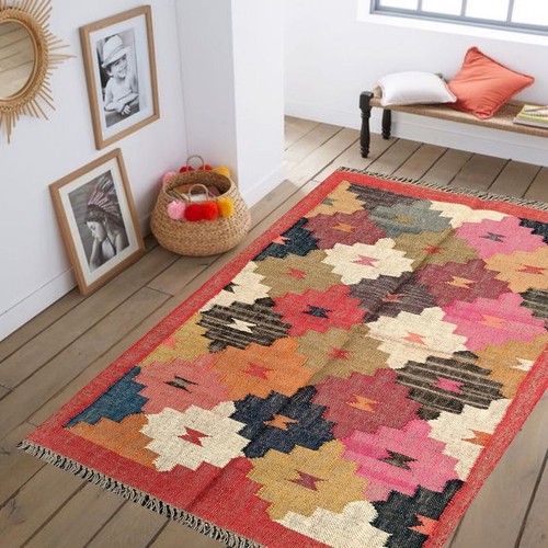 Tapis laine indienne - en,