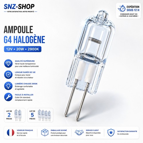 Lot ampoule halogène 20w - lot,