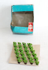 RARE! HERPA HO, N, TT 333 4 HEDGES SHRUB ON BASE 9x1.5cm DIORAMA LANDSCAPE DECOR