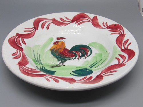 Assiette coq ancienne - assiette,