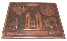 Plaque souvenir Medugorje (Bosnie-Herzégovine, ex Yougoslavie) Rgt Transmissions