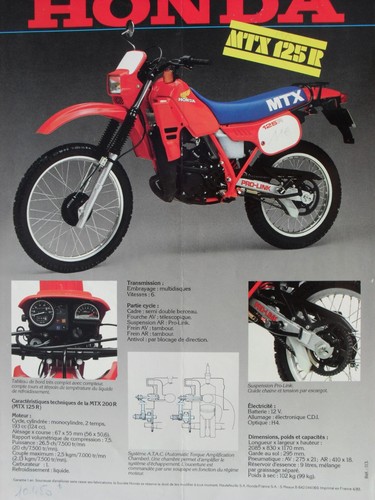 Honda mtx 125 200 - mtx,