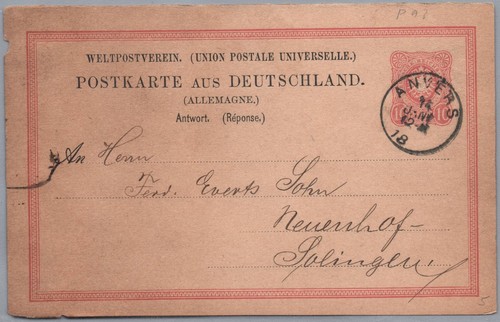 Reich entier carte - dt.,