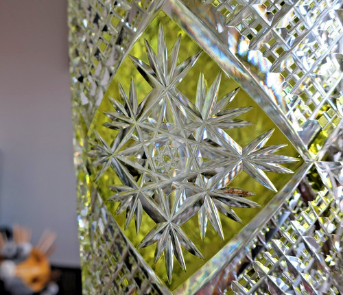 Cristal baccarat vase taillé - baccarat,,