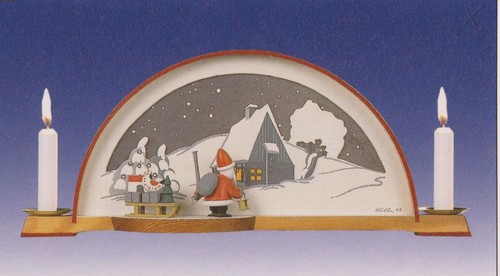 Arc bois avec - en, noël