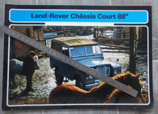 LAND ROVER chassis court 88, catalogue original, brochure, dépliant n° 811