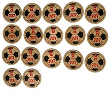 Set of 17 Vintage Heineken Bier Beer Coasters Mat Amsterdam 1982 Football Soccer