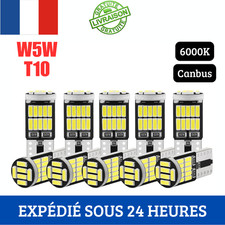 10x Ampoules LED T10 W5W