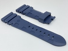 NEW AUTHENTIC PANERAI WATCH 26MM DARK BLUE RUBBER STRAP CAOUTCHOUC OEM