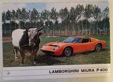 LAMBORGHINI MIURA P400 SALES BROCHURE  - circa 1966