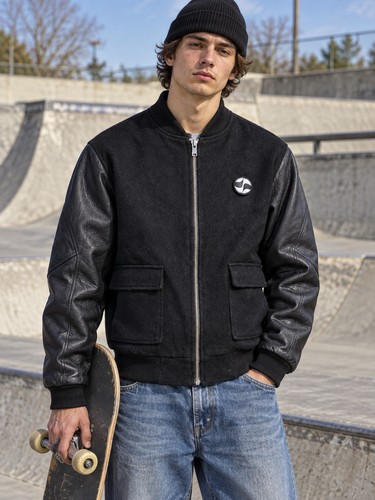 Split veste bomber homme noir - split,