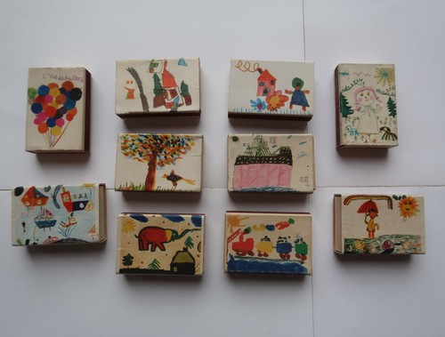 Boites allumettes dessins - boites,