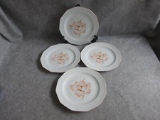 4 assiettes plates porcelaine bavaria,winterling,service "magnolia"